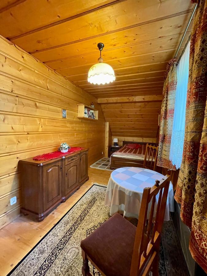 Dom z bali przy szlaku Villa Kasina Wielka Bagian luar foto
