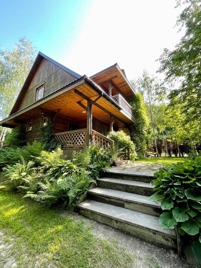 Dom z bali przy szlaku Villa Kasina Wielka Bagian luar foto