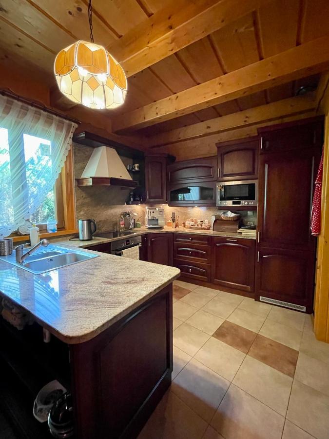 Dom z bali przy szlaku Villa Kasina Wielka Bagian luar foto
