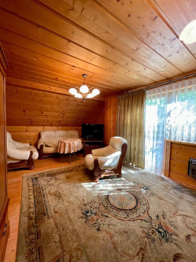 Dom z bali przy szlaku Villa Kasina Wielka Bagian luar foto