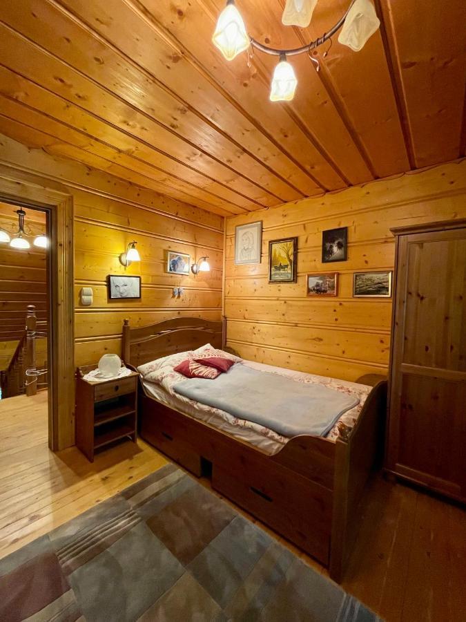 Dom z bali przy szlaku Villa Kasina Wielka Bagian luar foto
