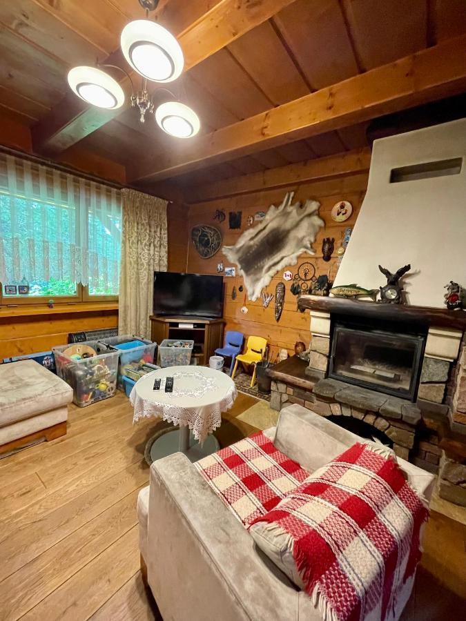 Dom z bali przy szlaku Villa Kasina Wielka Bagian luar foto