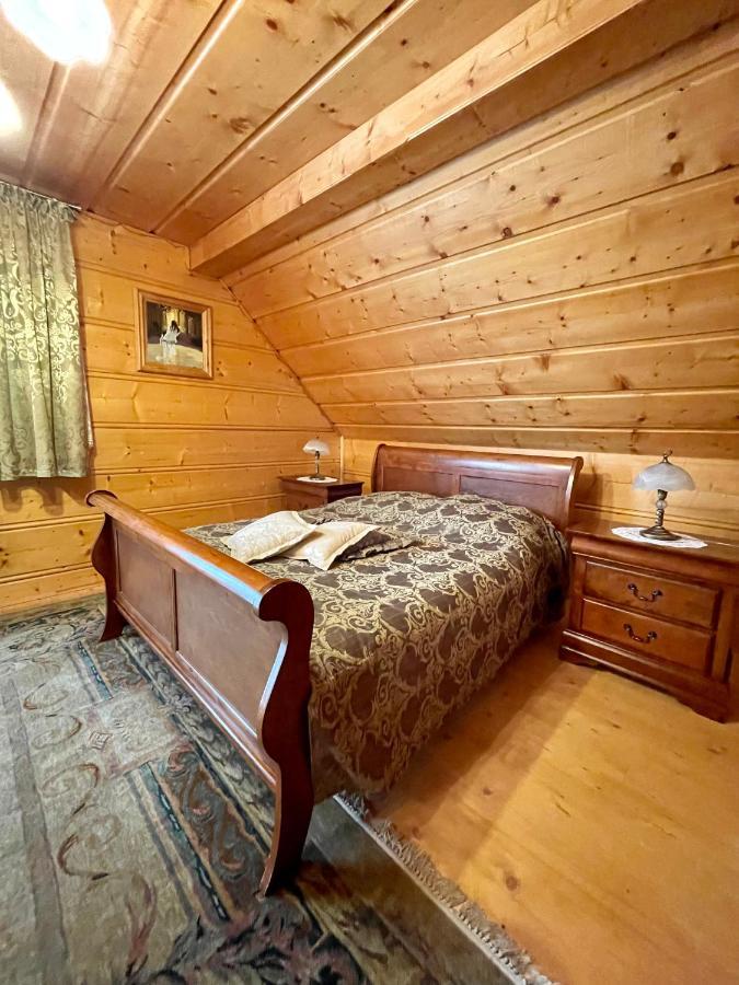 Dom z bali przy szlaku Villa Kasina Wielka Bagian luar foto